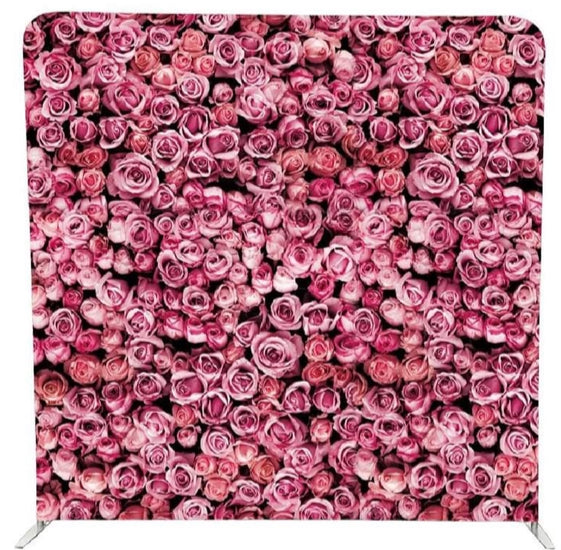 2 Double Sided Backdrop (4 Designs) & 1 (8x8) Aluminum Frame (FREE Oversized Bag) by