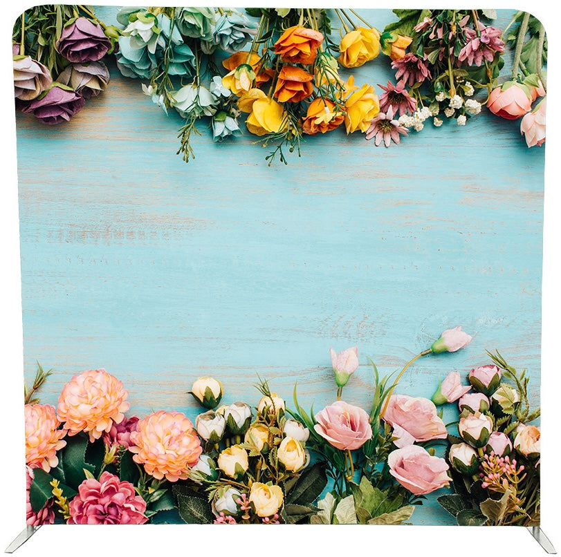 8X8FT Pillow Backdrop- Tiffany Garden