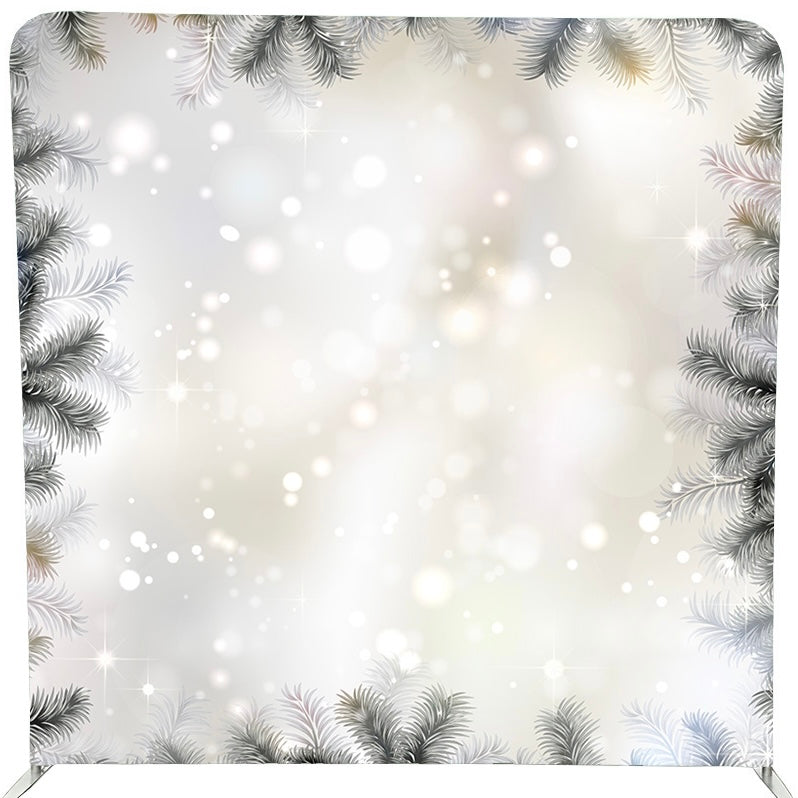 8X8FT PILLOWCASE TENSION BACKDROP-SNOW PINE